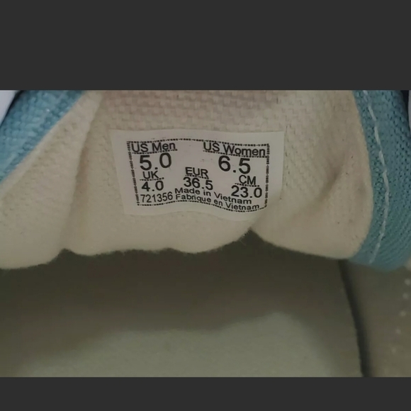 Vans Old Skool (Aqua Haze / True White) 'VN0A38G1V - Picture 8 of 9